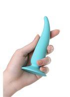 Голубая удлиненная анальная втулка (12,5 см)