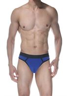 Синие мужские трусы-стринги