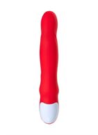 Красный вибратор Redli с двигающейся головкой (21 см)