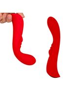 Красный вибратор 6" Silicone G-Spot Fun (19,1 см)