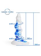 Фантазийный спиралевидный фаллоимитатор-щупальце (22 см)