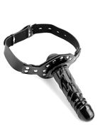 Кляп с фаллоимитатором Deluxe Ball Gag with Dildo (13 см)