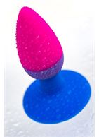 Сине-розовая анальная пробка Reed (10 см)