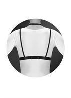 Черная упряжь на грудь Alyssa