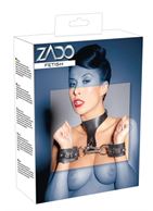 Кожаный ошейник с оковами Zado