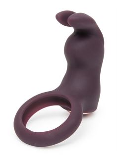 Фиолетовое эрекционное виброкольцо Lost in Each Other Rechargeable Rabbit Love Ring