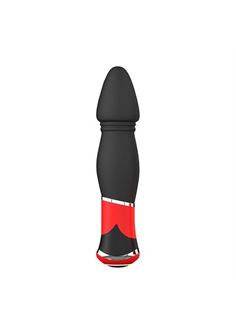 Чёрный анальный стимулятор с вибрацией BOOTYFUL CONED VIBE BLACK (11 см)