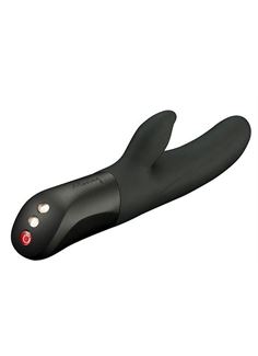 Черный вибратор LEOPARD с 10 режимами вибрации (23,7 см)