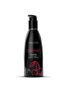 Лубрикант на водной основе Wicked Aqua Cherry с ароматом вишни (60 мл)
