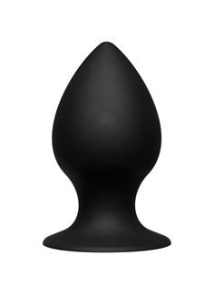 Чёрная анальная пробка Kink Ace Silicone Plug 4.5 - 11,43 см.