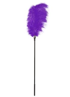 Стек с большим фиолетовым пером Large Feather Tickler (65 см)