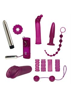 Фиолетовый эротический набор из 12 предметов Surprise Surprise Lovetoyset