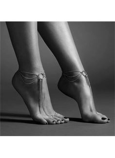 Серебристые браслеты на ноги Magnifique Feet Chain