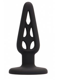 Чёрная анальная пробка Butt Plug Hollow 1 4 Inch (10 см)