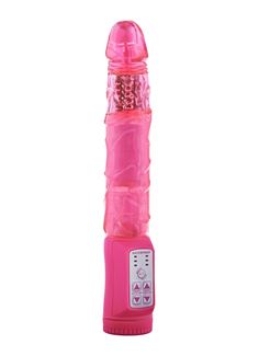 Розовый вибратор PLOWBOY ROTATING VIBRATOR - 22 см.