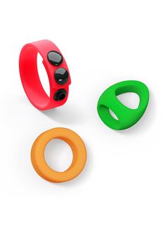 Набор из 3 разноцветных эрекционных колец Kit Neon Ring