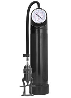 Черная вакуумная помпа с манометром Deluxe Pump With Advanced PSI Gauge