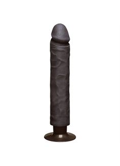 Коричневый вибратор The Realistic Cock - 10" ULTRASKYN Without Balls (29,2 см)