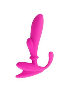 Розовый массажер простаты Anal Pleasure Beginers Prostate Stimulator (14 см)