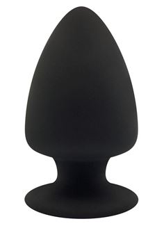 Черная анальная пробка Premium Silicone Plug S (9 см)