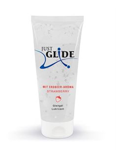 Лубрикант на водной основе Just Glide Strawberry с ароматом клубники (200 мл)