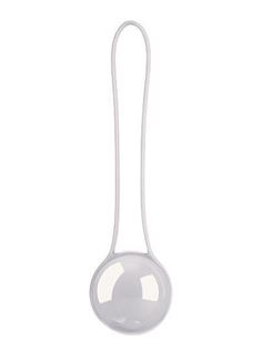 Серебристый вагинальный шарик Pleasure Ball Deluxe