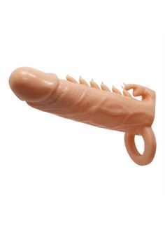 Телесная удлиняющая насадка Penis Sleeve Emmitt (17 см)