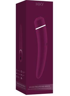 Фиолетовый вакуумный клиторальный вибромассажер Personal vibrator HIKY 
