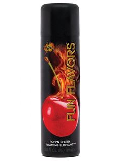 Разогревающий лубрикант Fun Flavors 4-in-1 Popp n Cherry с ароматом вишни (89 мл)