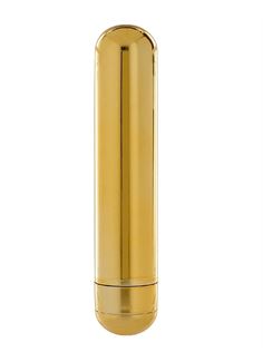 Золотистый вибратор Pure Gold Excitement Vibe Medium (15 см)