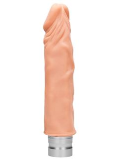 Телесный реалистичный вибратор Vibrating Dildo (21,5 см)