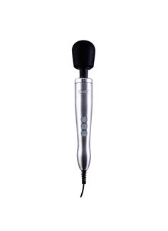 Серебристый вибратор Doxy Die Cast Wand Massager - 34 см.
