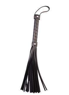 Черная многохвостая плеть Pleasure Whip (46 см)
