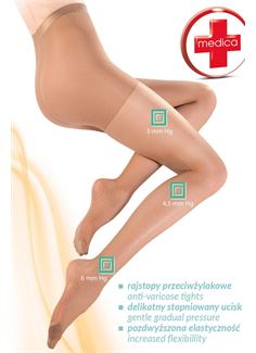 Колготки с антицеллюлитным эффектом Medica Relax 40 den Neutro