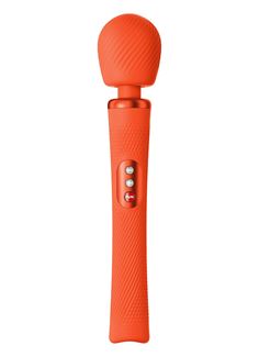 Оранжевый вибромассажер Vim Vibrating Wand (31,3 см)