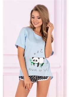 Хлопковая женская пижама Mrs.Panda с шортиками