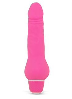 Розовый вибратор-реалистик PURRFECT SILICONE - CLASSIC MINI (14 см)