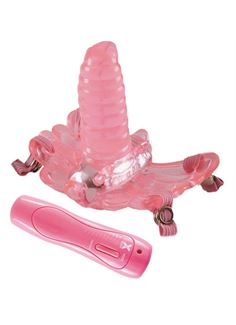 Розовая клиторальная бабочка G-SPOT ORGAZM 