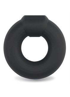 Черное эрекционное кольцо Ultra Soft Platinum Cure Silicone Cockring