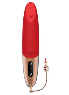 Красный вибратор DYSIS BRIGHT (12,6 см)