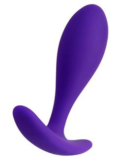 Фиолетовая удлиненная анальная пробка (7,2 см)