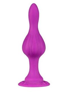 Фиолетовая анальная пробка Bob - 12 см.