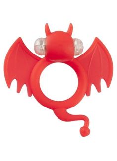 Красное эрекционное кольцо Devil Bat