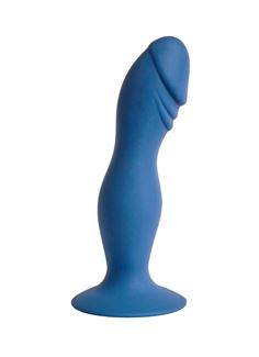 Синяя анальная пробка Hercules (16 см)