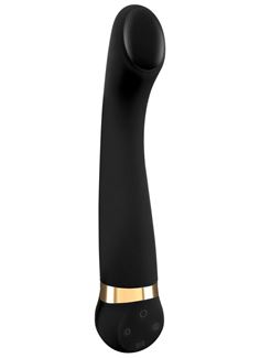 Черный вибромассажер с температурными режимами Hot n Cold (21,6 см)