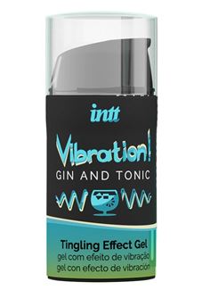 Жидкий интимный гель с эффектом вибрации Vibration! Gin & Tonic (15 мл)