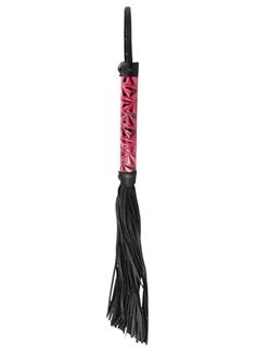 Аккуратная плетка с красной рукоятью Passionate Flogger (39 см)