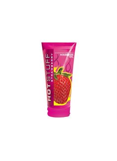 Разогревающее массажное масло с ароматом клубники Hot Stuff Warming Oil - 177 мл.