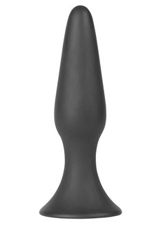 Чёрная анальная пробка Silky Buttplug Big Black - 16 см.