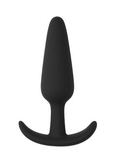 Черная анальная пробка для ношения Slim Butt Plug (8,3 см)
